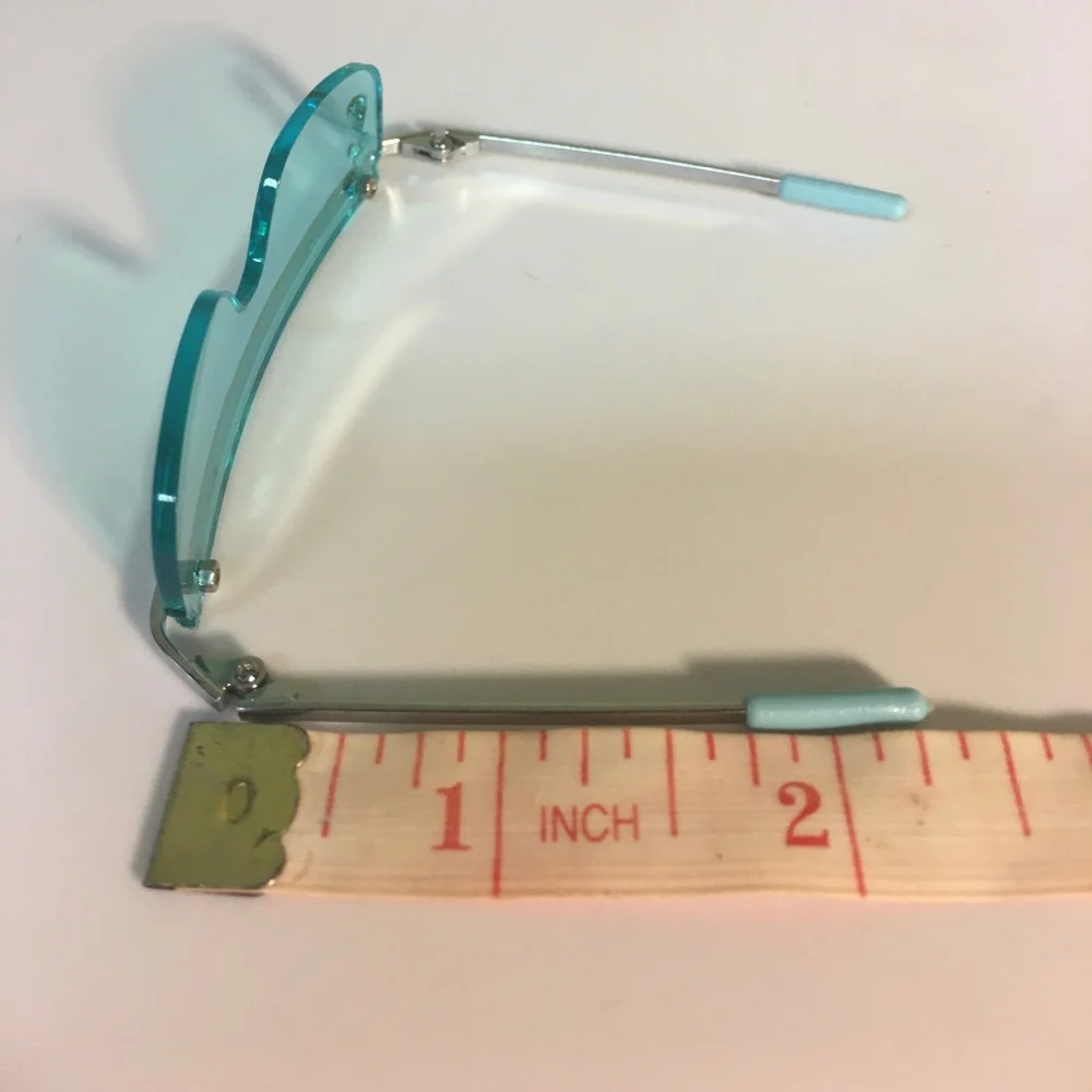 Cute Retro Style Teal Doll Sunglasses - Picture 9 of 12